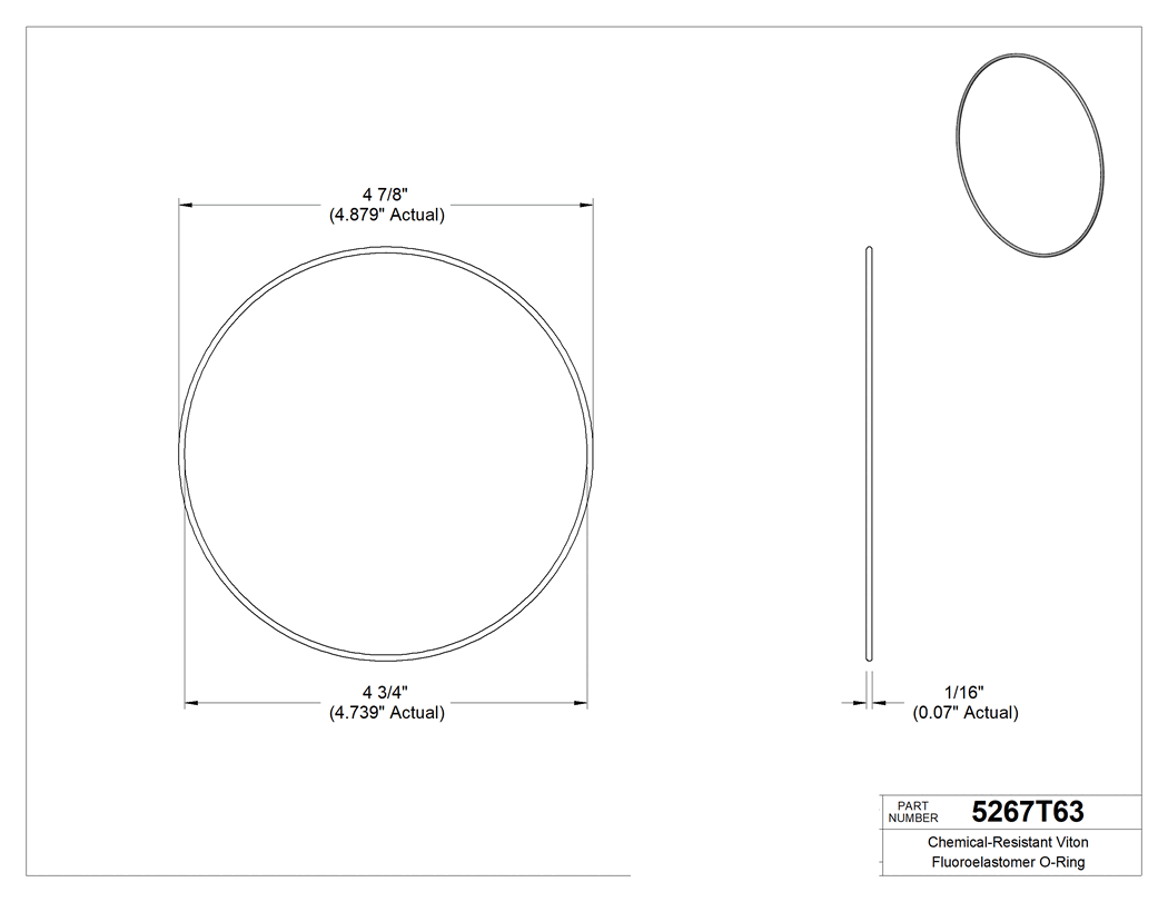 Technical drawing - 5267T63